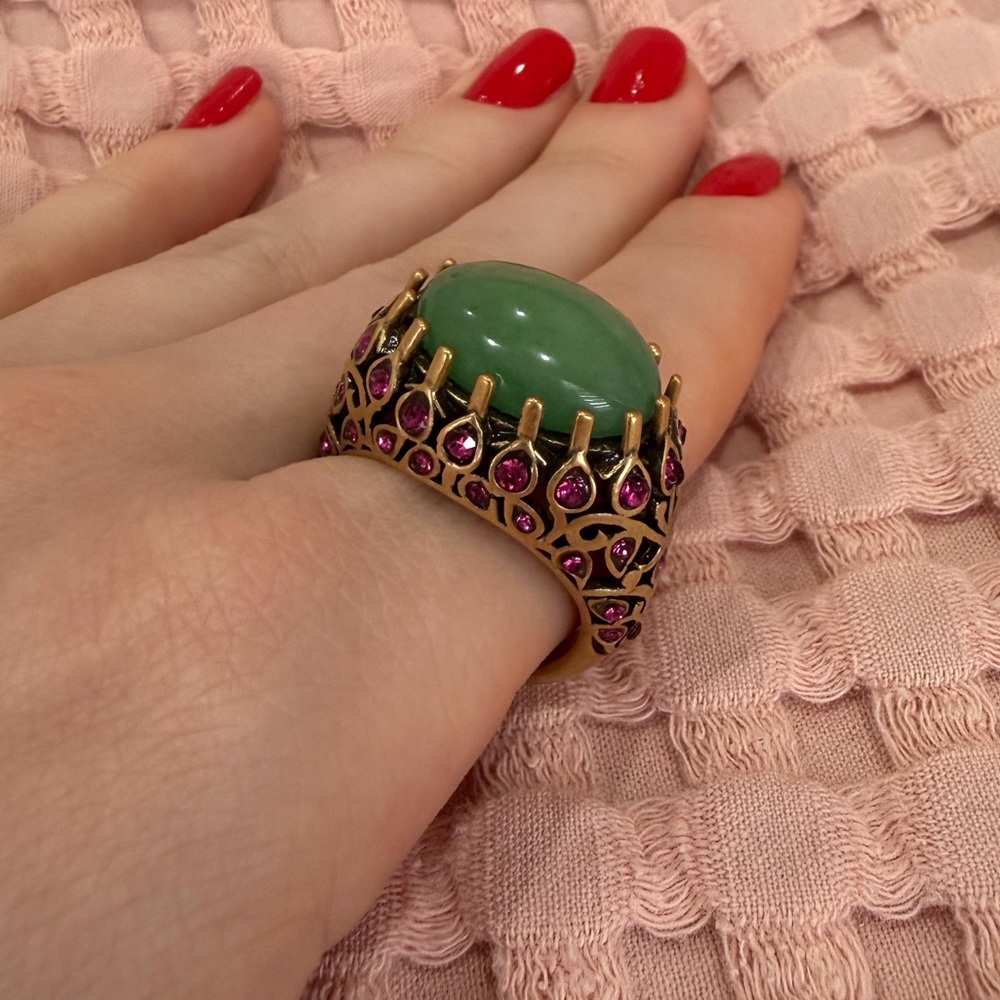 Vintage Emerald Statement Ring